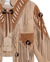 Chaqueta de Mujer Western Rodeo con Flecos - Brown 63_727H701_CAF170808_8