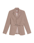 Women's Belted Blazer in Polyester-Rayon Blend, Nocturne 729G000 - 2
