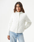 Women's Wave Quilted Crackle Jacket in Polyester, Splendor 729G001 - 1