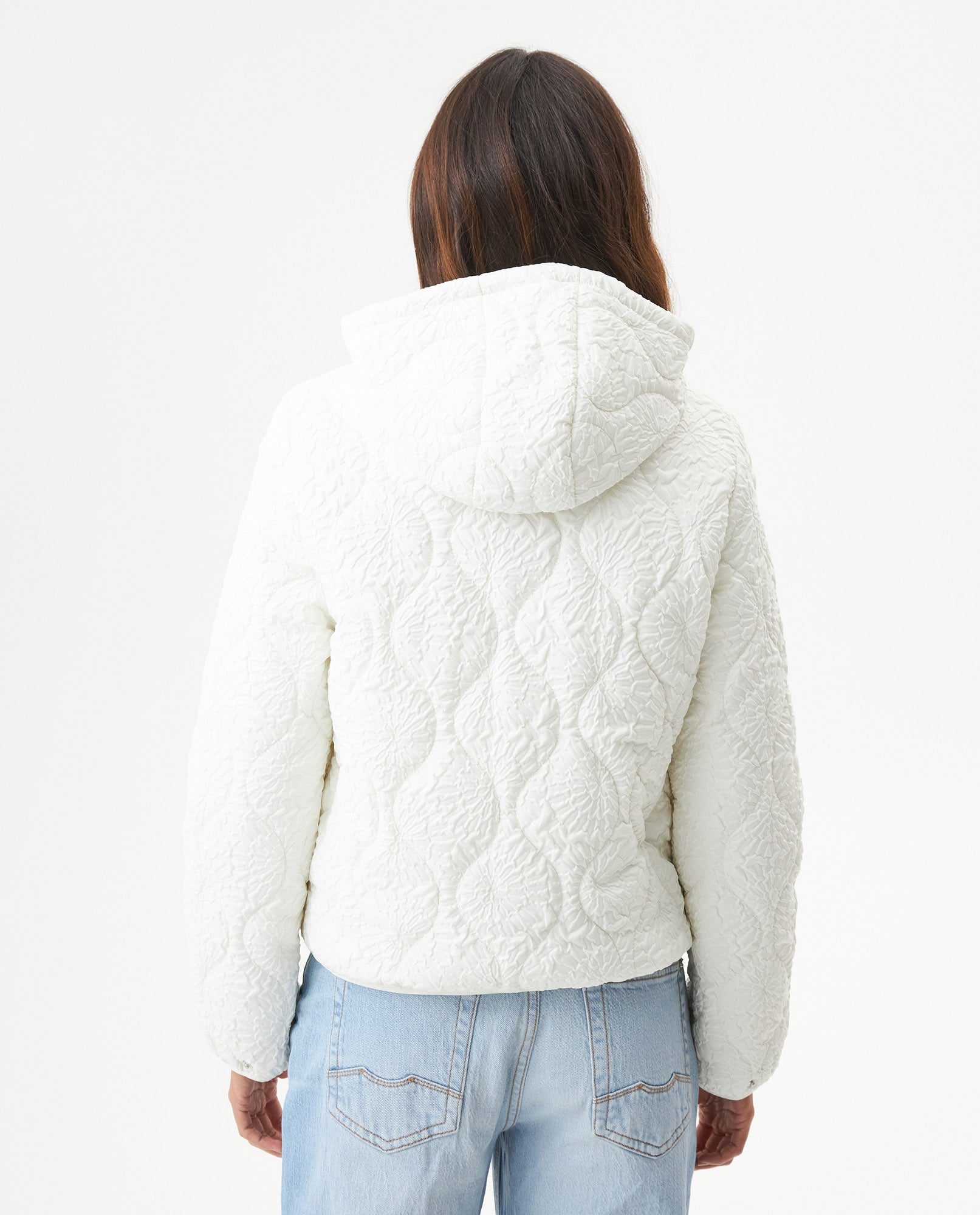Women's Wave Quilted Crackle Jacket in Polyester, Splendor 729G001 - 5