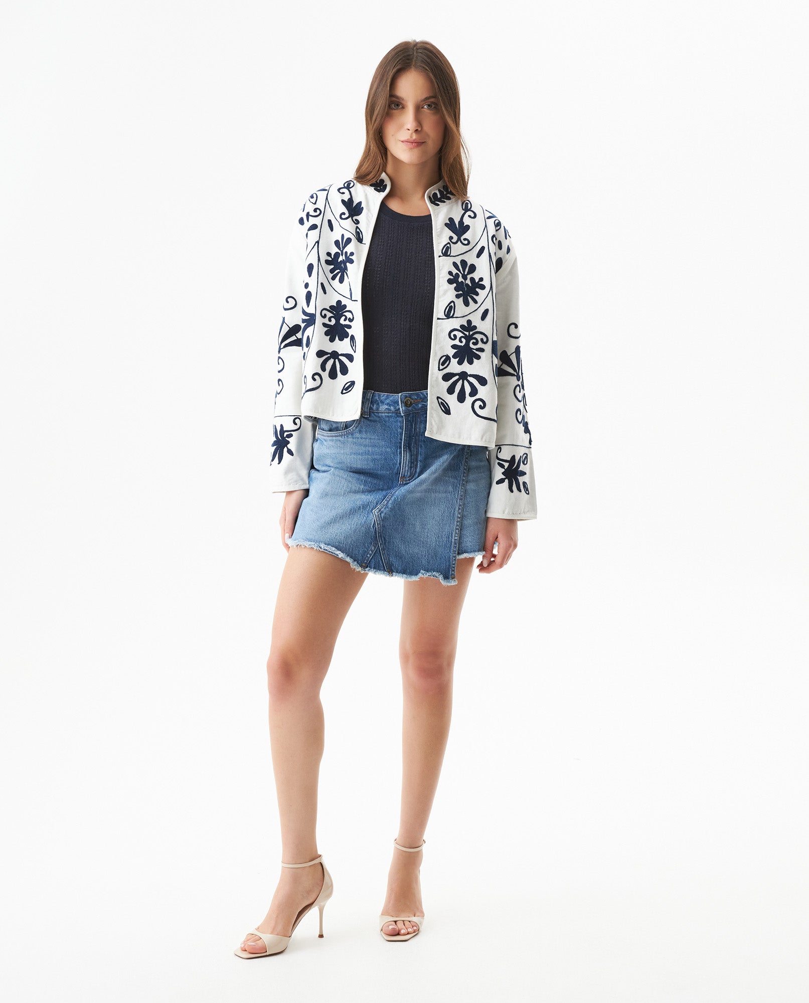 Embroidered Jacket for Women - Raw 729G002 - 3
