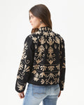 Embroidered Jacket for Women - Black 729G002 - 5