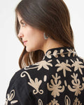 Embroidered Jacket for Women - Black 729G002 - 6