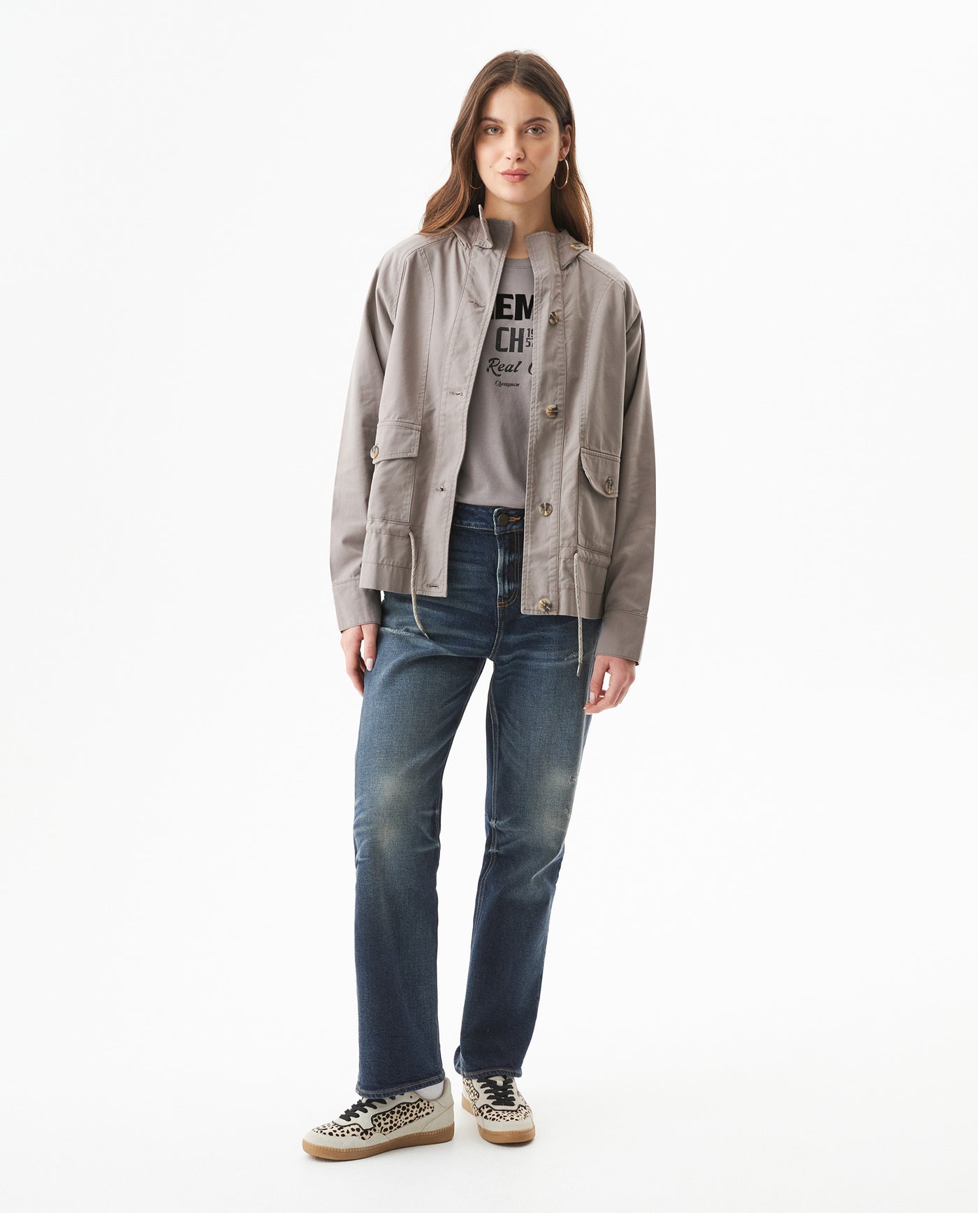 Women's Parka Jacket - Gray 729G003 - 3
