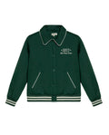 Women's Chenille Embroidered Varsity Bomber in Polyester-Cotton Blend, Ceremony 729G004 - 2
