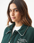 Women's Chenille Embroidered Varsity Bomber in Polyester-Cotton Blend, Ceremony 729G004 - 4