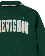 Women's Chenille Embroidered Varsity Bomber in Polyester-Cotton Blend, Ceremony 729G004 - 7