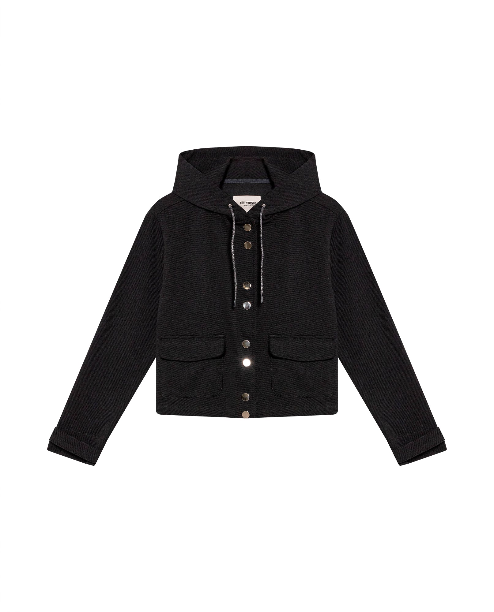 Women's Hooded Straight Jacket in Polyester Blend, Festive 729G008 - 2