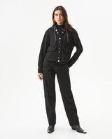 Women's Hooded Straight Jacket in Polyester Blend, Festive 729G008 - 3