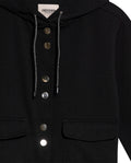 Women's Hooded Straight Jacket in Polyester Blend, Festive 729G008 - 7
