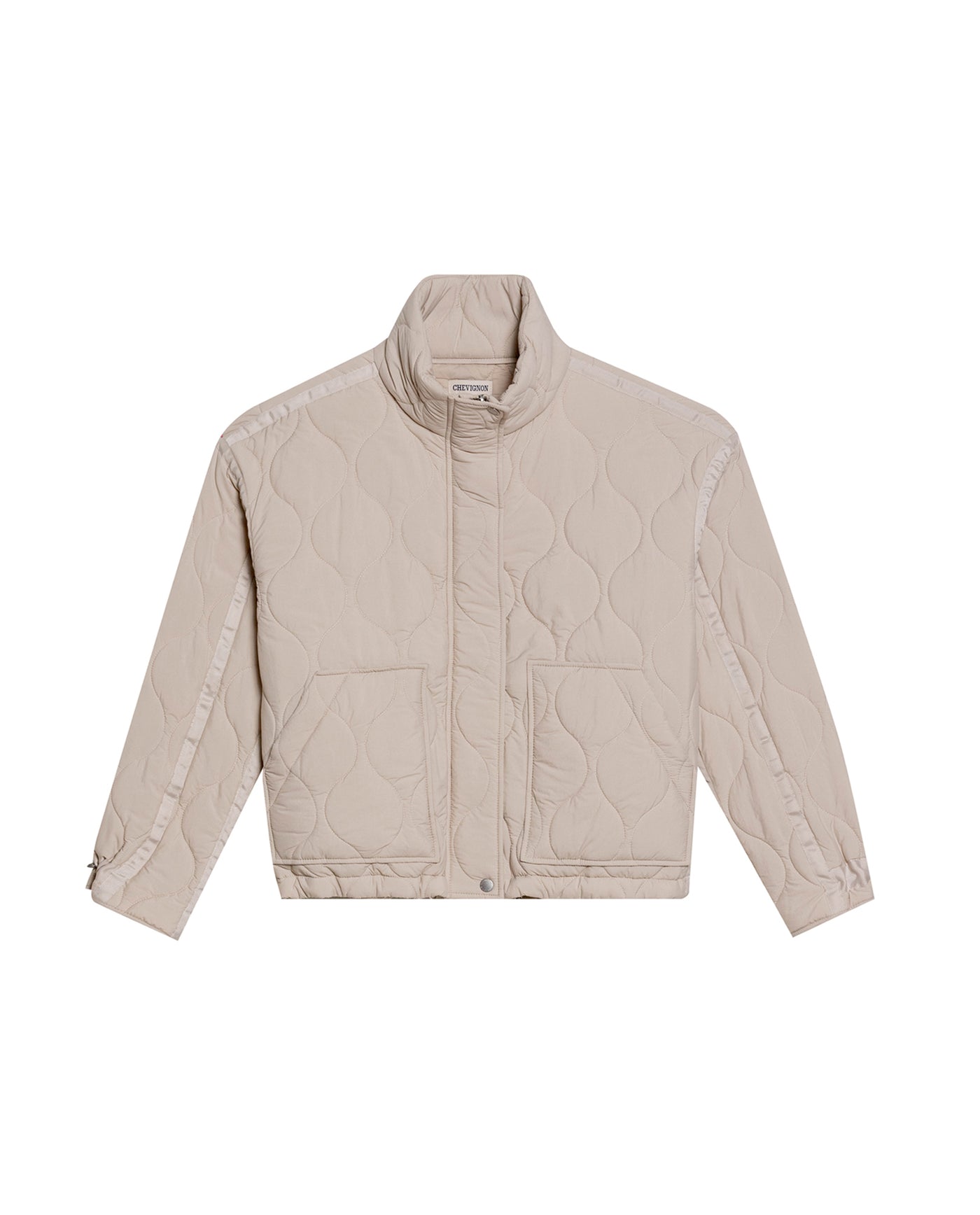 Women's Wave Quilted Adjustable Hem Jacket in Polyamide, Gala - 1