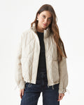 Women's Wave Quilted Adjustable Hem Jacket in Polyamide, Gala - 2