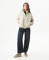 Women's Wave Quilted Adjustable Hem Jacket in Polyamide, Gala - 3