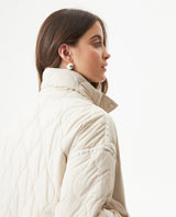 Women's Wave Quilted Adjustable Hem Jacket in Polyamide, Gala - 6
