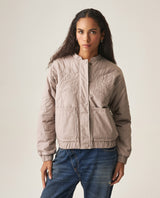 Women´s Quilted Floral Jacket - Gray 63_729H003_GRI181210_3