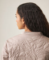 Women´s Quilted Floral Jacket - Gray 63_729H003_GRI181210_7