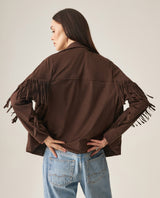 Women´s Fringe Jacket - Brown 63_729H011_CAF190915_4