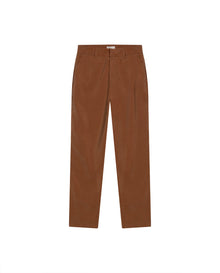 Womens Pants Essential Straight Silhouette Rayon Blend High Rise - Brown 63_731H000_CAF181031_3