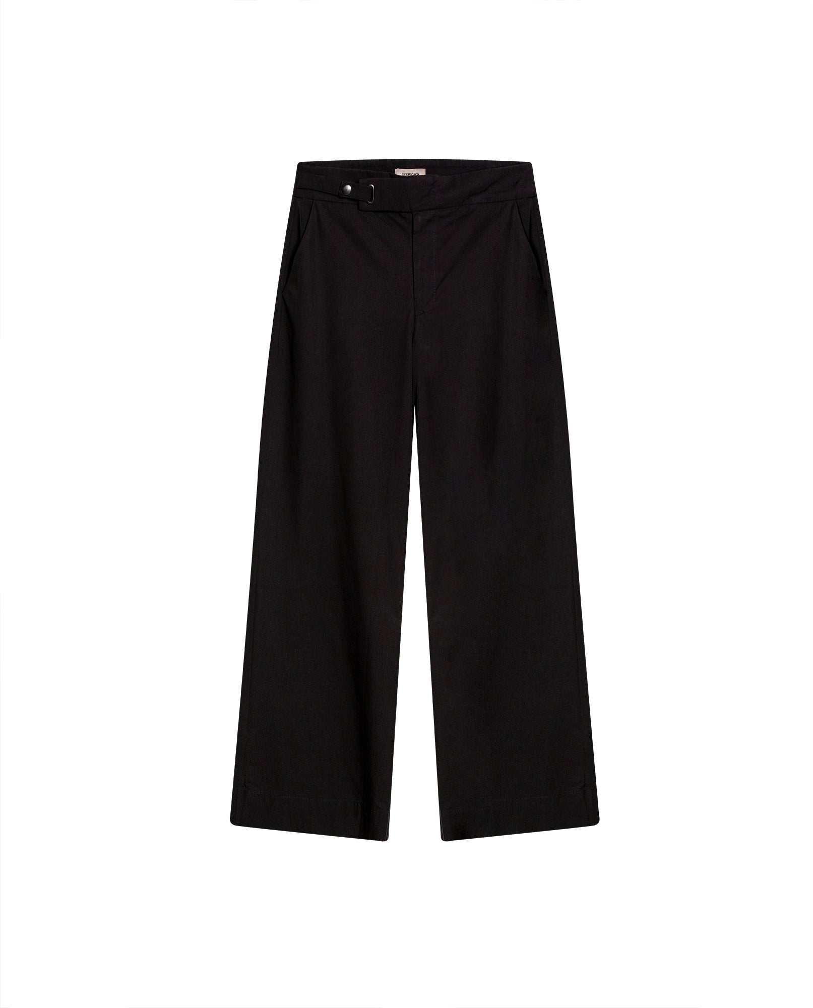 Womens Pants Wide Leg High Rise Modal–Cotton Softness - Black 63_731H001_NEG194004_3