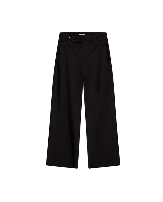 Womens Pants Wide Leg High Rise Modal–Cotton Softness - Black 63_731H001_NEG194004_3
