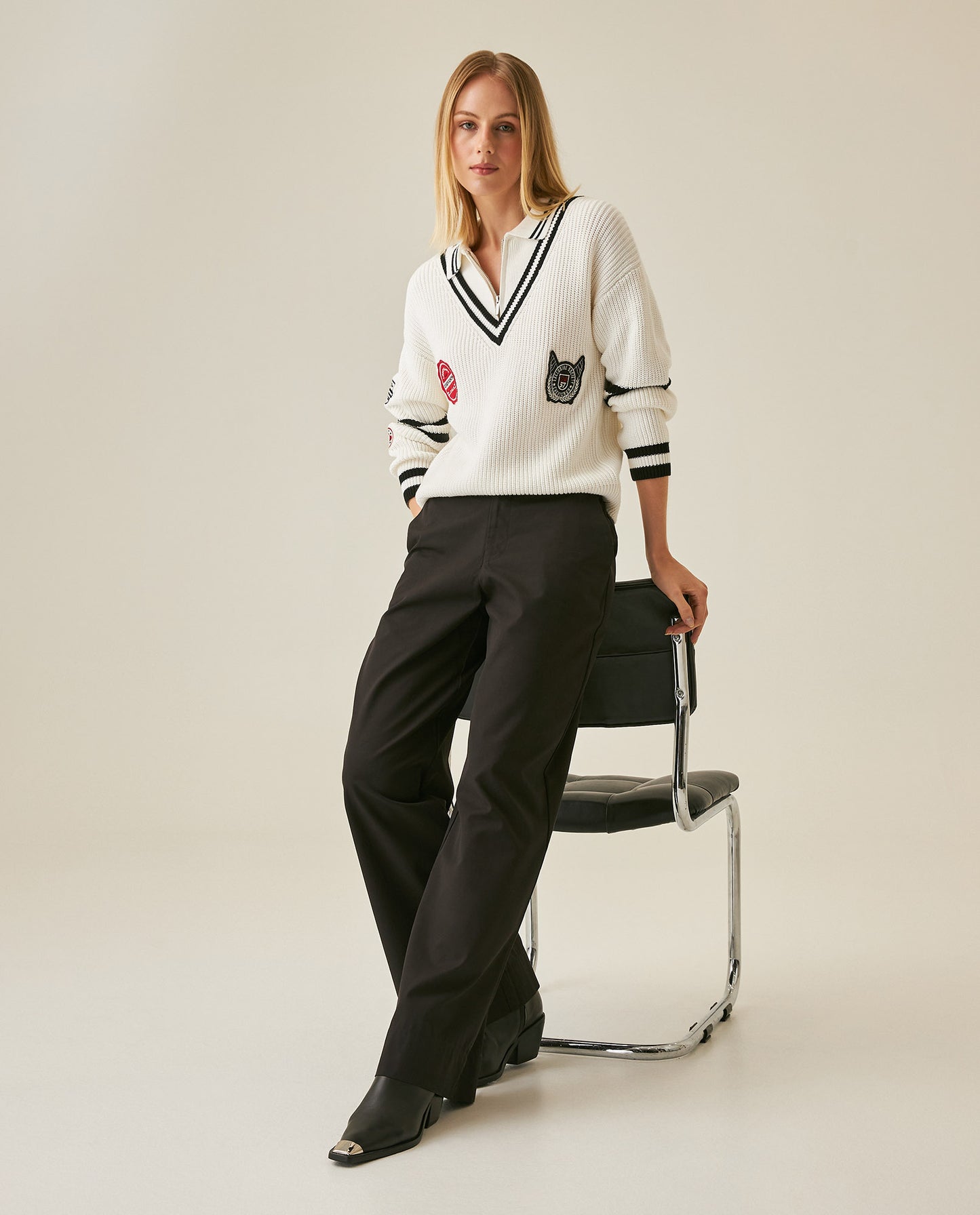 Womens Pants Wide Leg High Rise Modal–Cotton Softness - Black 63_731H001_NEG194004_4