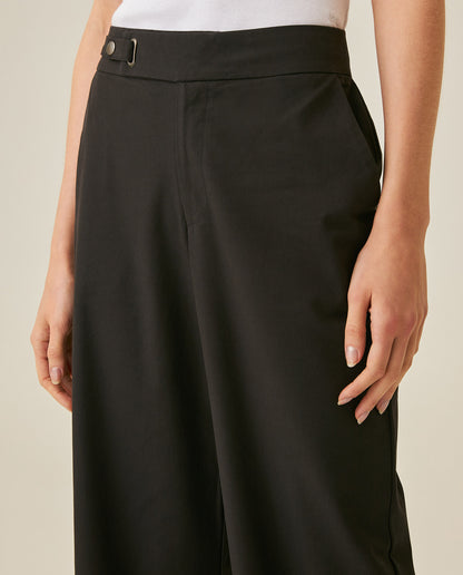 Womens Pants Wide Leg High Rise Modal–Cotton Softness - Black 63_731H001_NEG194004_5