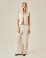 Womens Pants Straight Silhouette High Rise Rayon Blend - Raw 63_731H002_CRU125202_4