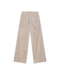 Womens Pants Wide Leg High Rise Cotton Viscose Linen Blend - Raw 63_731H004_CRU110701_3