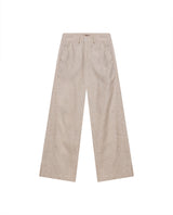 Womens Pants Wide Leg High Rise Cotton Viscose Linen Blend - Raw 63_731H004_CRU110701_3