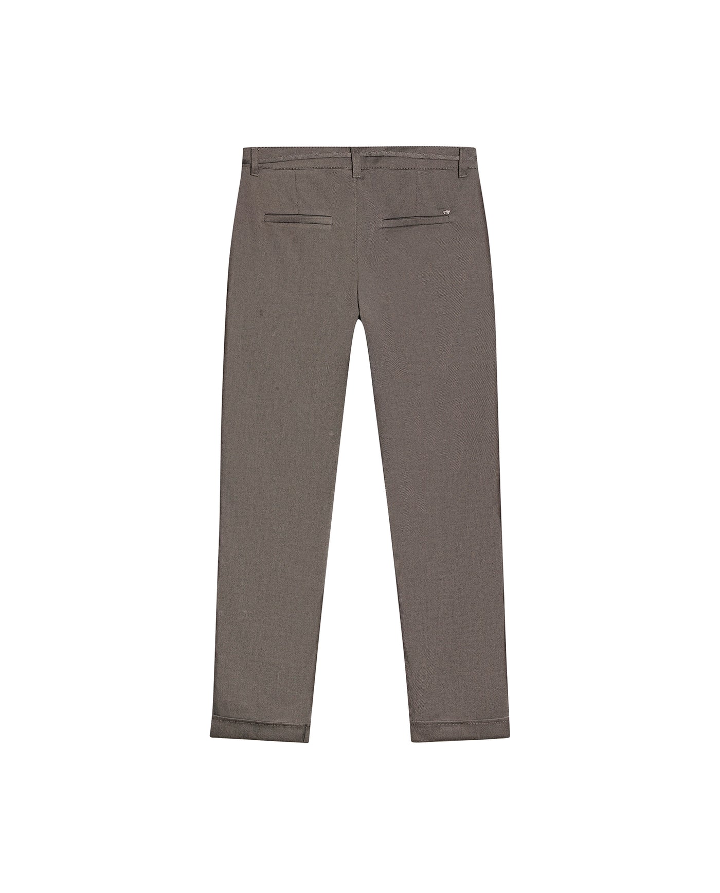 Womens Pants Chino Mid Rise Polyester Blend Oxford Fabric - Black 63_731H008_NEG194004_5