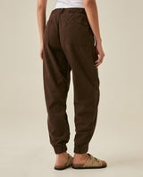 Womens Pants Jogger Silhouette High Rise Cotton Lyocell Denim Lightweight - Brown 63_731H009_CAF191016_6