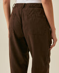 Womens Pants Jogger Silhouette High Rise Cotton Lyocell Denim Lightweight - Brown 63_731H009_CAF191016_7