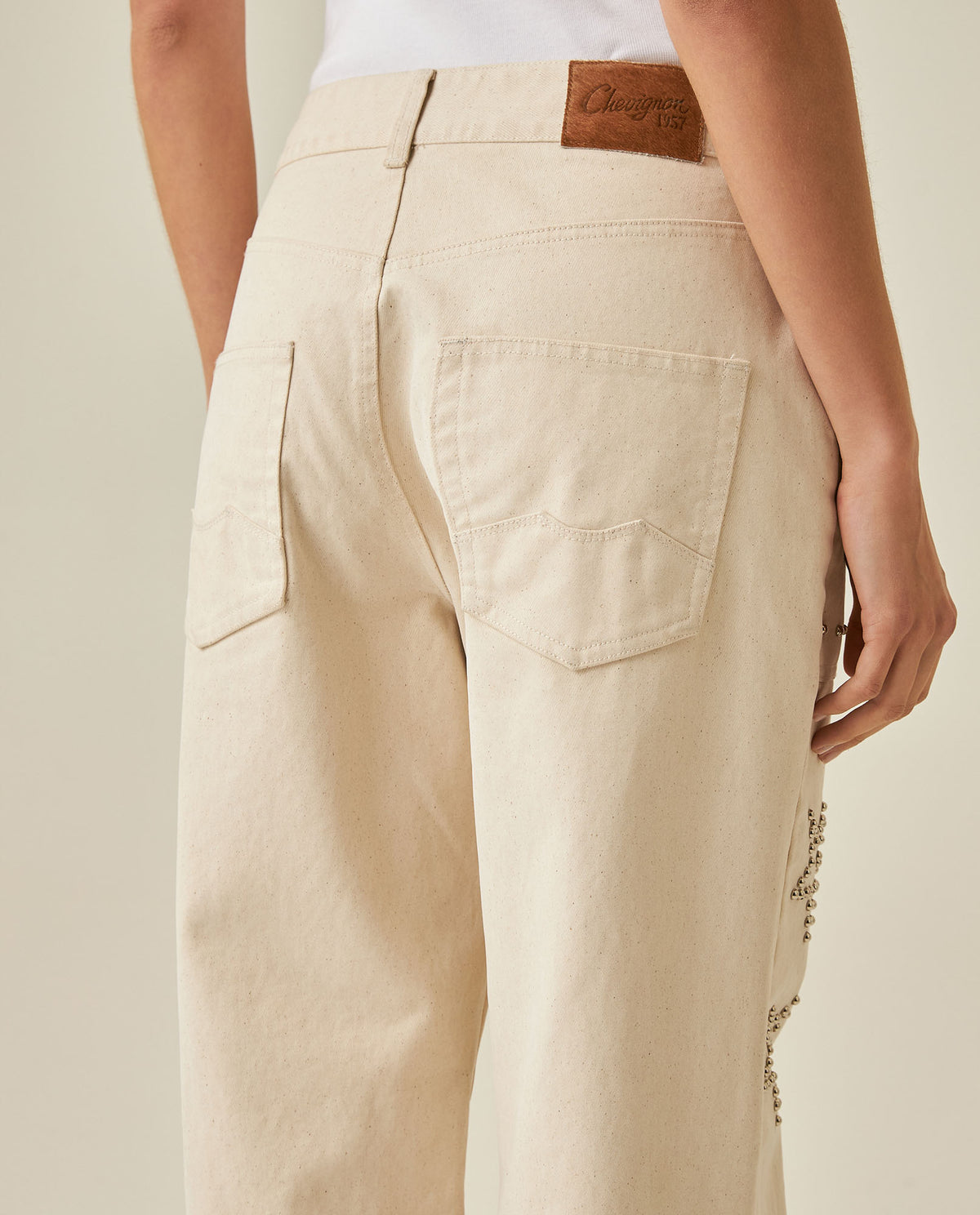 Womens Pants Rodeo Western Straight Silhouette Cotton Denim Pitch - Raw 63_731H700_CRU110606_7