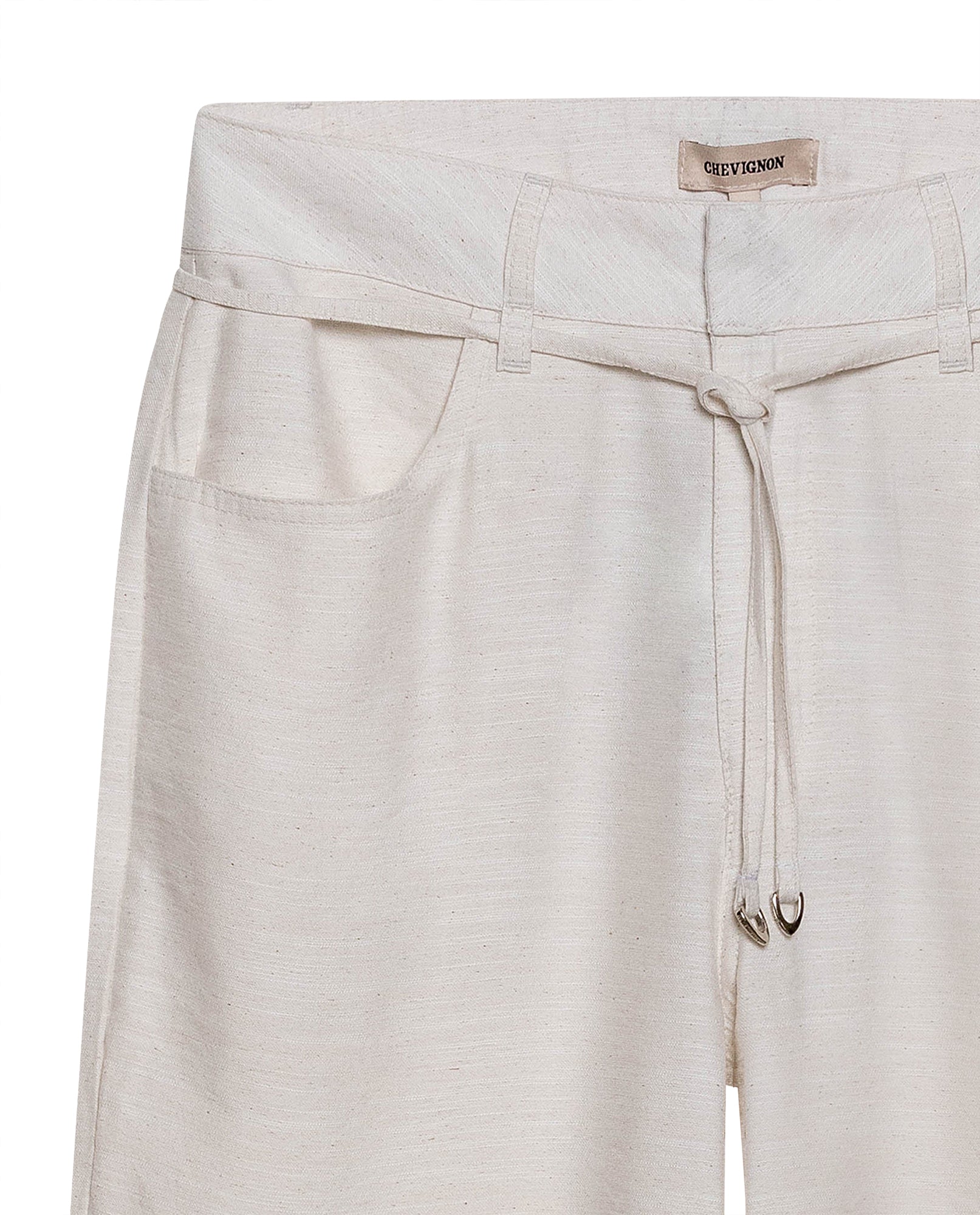 Womens Pants Rodeo Wide Leg Rayon Linen Blend - White 63_731H701_BLA110601_8
