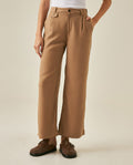 Womens Pants Rodeo Culotte Silhouette Rayon Blend Mid Rise - Beige 63_731H702_BEI161407_0