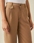 Womens Pants Rodeo Culotte Silhouette Rayon Blend Mid Rise - Beige 63_731H702_BEI161407_5