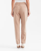 Women's High-Waisted Straight Leg Sartorial Pants in Rayon-Polyester - 3