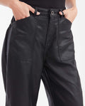 Women's High-Waisted Wide Leg Cargo Pants with Resin Effect in Tencel 63_732G003_NEG194004_4