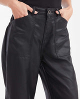Women's High-Waisted Wide Leg Cargo Pants with Resin Effect in Tencel 63_732G003_NEG194004_4