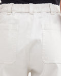 Women's High-Waisted Jogger Pants with Front Cuts in Cotton-Elastane - 6