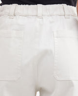 Women's High-Waisted Jogger Pants with Front Cuts in Cotton-Elastane - 6