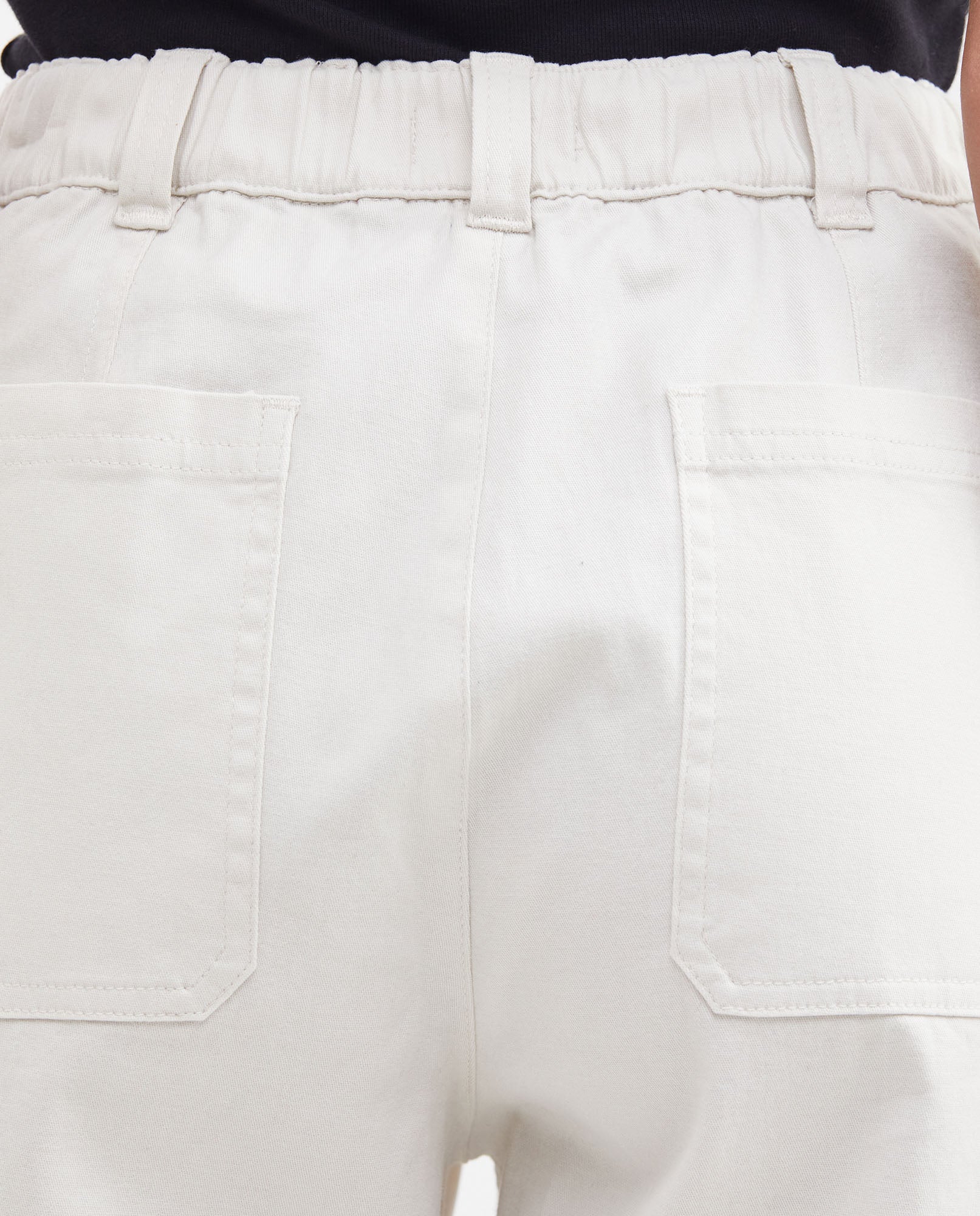 Women's High-Waisted Jogger Pants with Front Cuts in Cotton-Elastane - 6