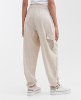 Women's High-Waisted Jogger Pants with Functional Cargo Pockets in Polyester 63_732G006_CRU130907_7