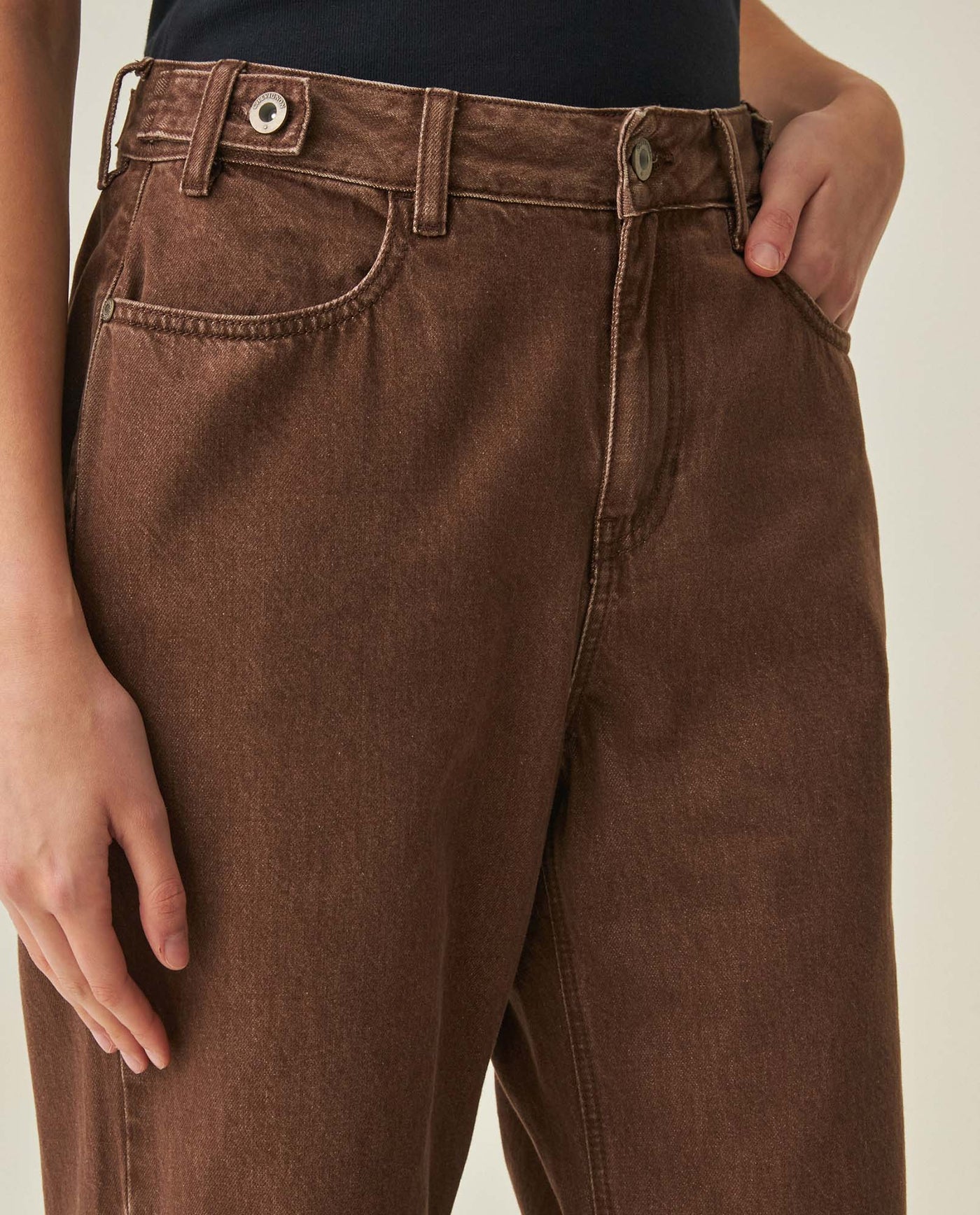 Women´s Straight Pants - Brown 63_732H005_CAF191016_3