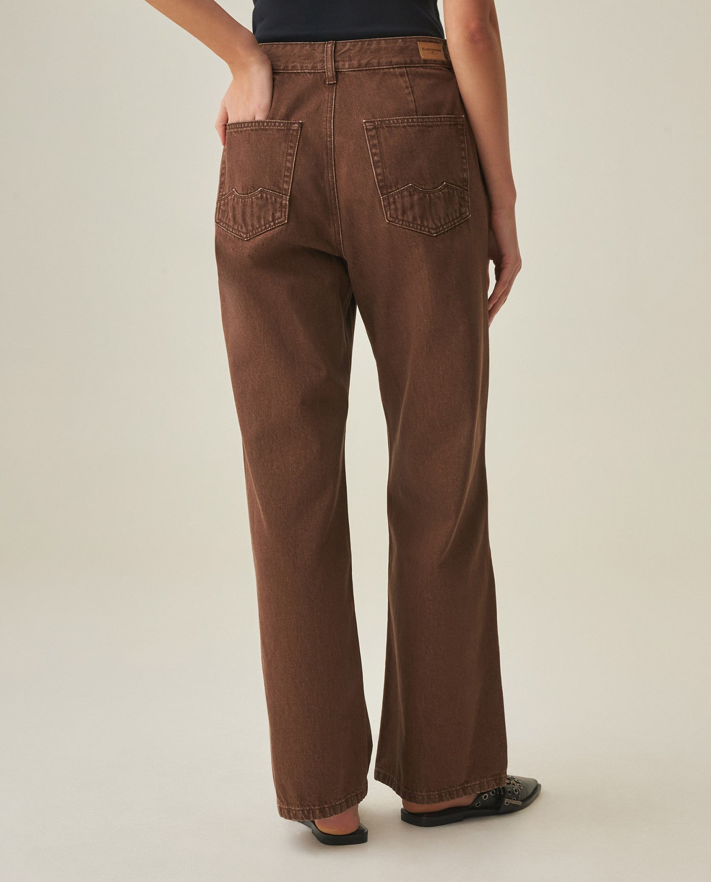 Women´s Straight Pants - Brown 63_732H005_CAF191016_7