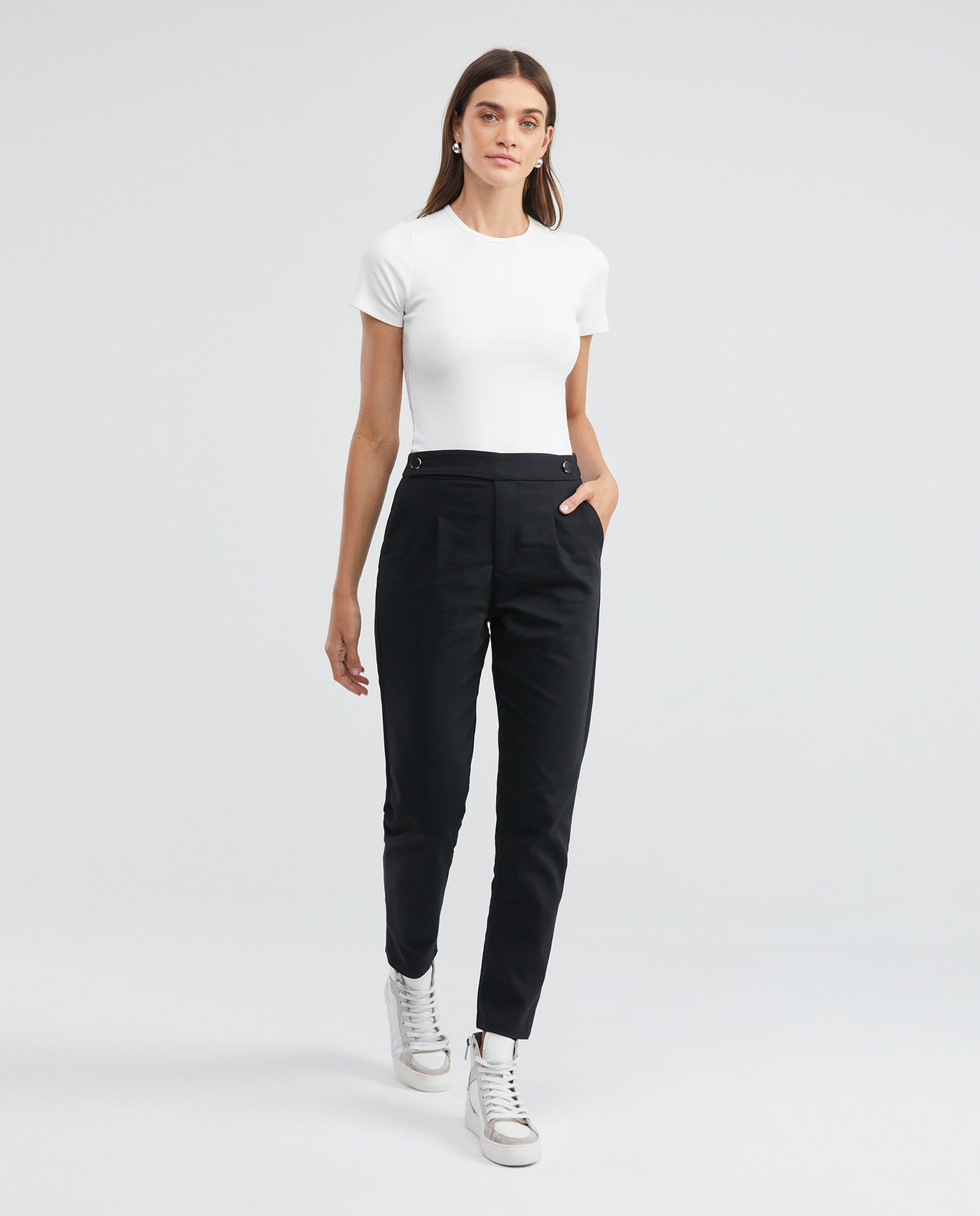 Women's Britches Pants Straight Ankle-Length Mid-Rise Soft Touch - 2
