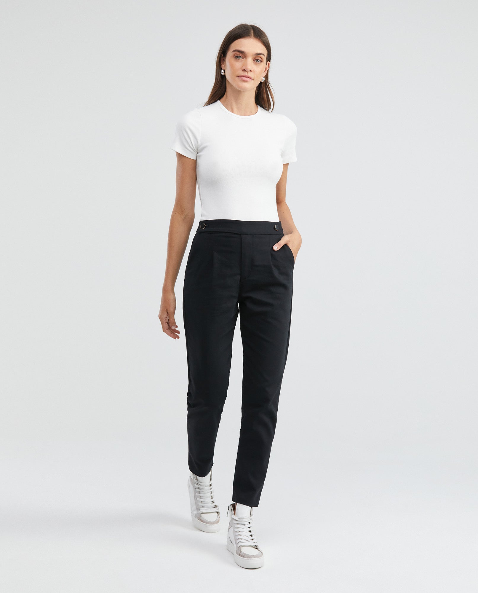 Women's Britches Pants Straight Ankle-Length Mid-Rise Soft Touch - 2