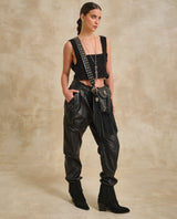 Women´s Leather Straight Pant - Black 63_734G502_NEG194007_0