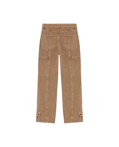 Womens Rodeo Cotton Utility Pants - Brown 63_734G505_CAF161126_5