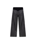 Women´s Leather Panel Pants - Black 63_734G506_NEG194007_5